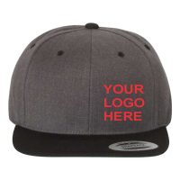 Flat Bill Snapback Cap Yupoong 6089 Adult