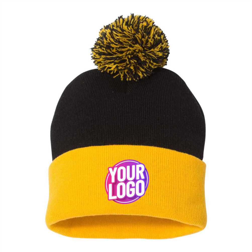 Sportsman 12" Pom-Pom Cuffed Beanie - SP15
