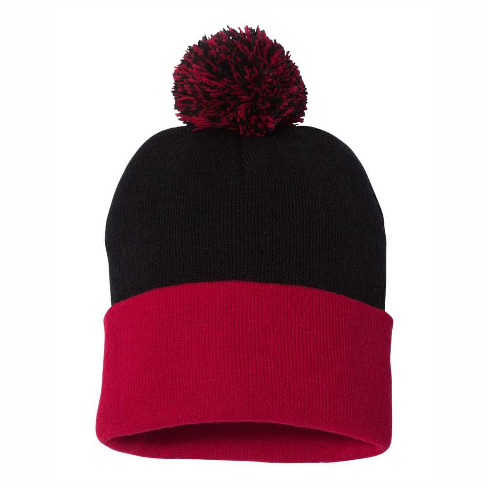 Sportsman 12" Pom-Pom Cuffed Beanie - SP15 - Image 3