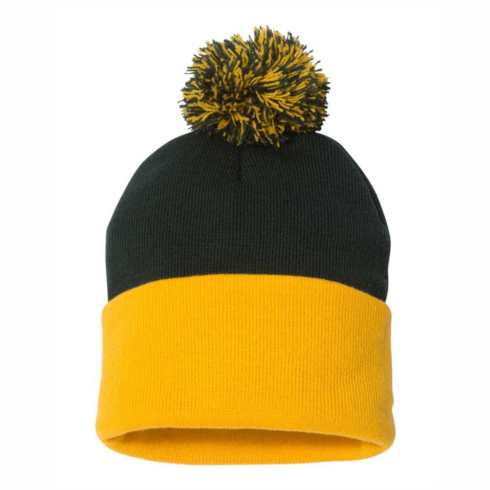 Sportsman 12" Pom-Pom Cuffed Beanie - SP15 - Image 9