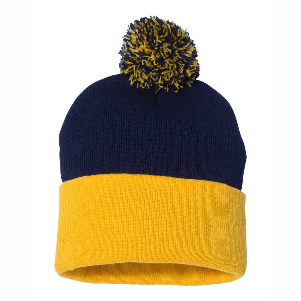 Sportsman 12" Pom-Pom Cuffed Beanie - SP15 - Image 17