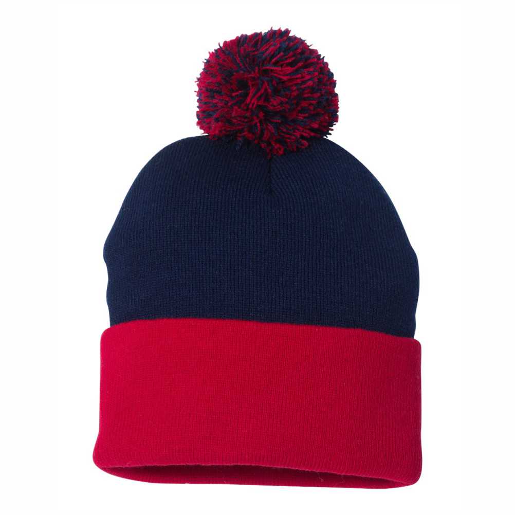 Sportsman 12" Pom-Pom Cuffed Beanie - SP15 - Image 18