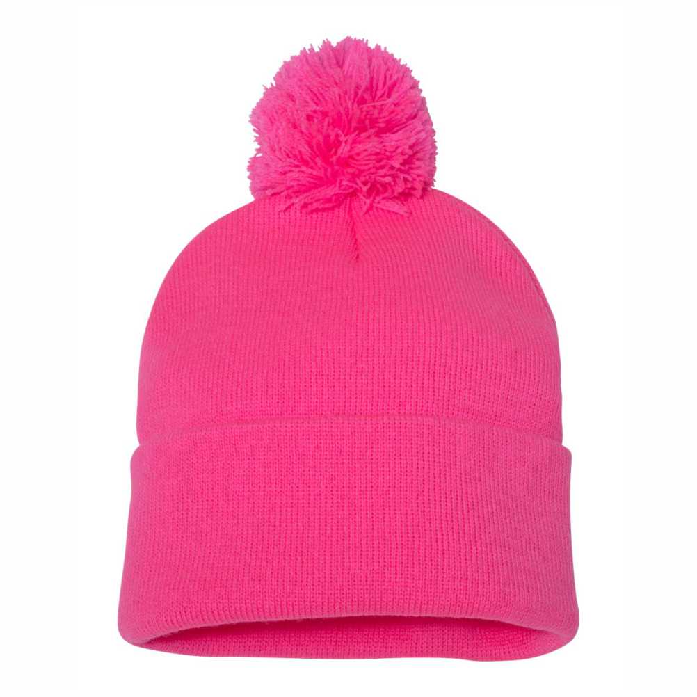 Sportsman 12" Pom-Pom Cuffed Beanie - SP15 - Image 20