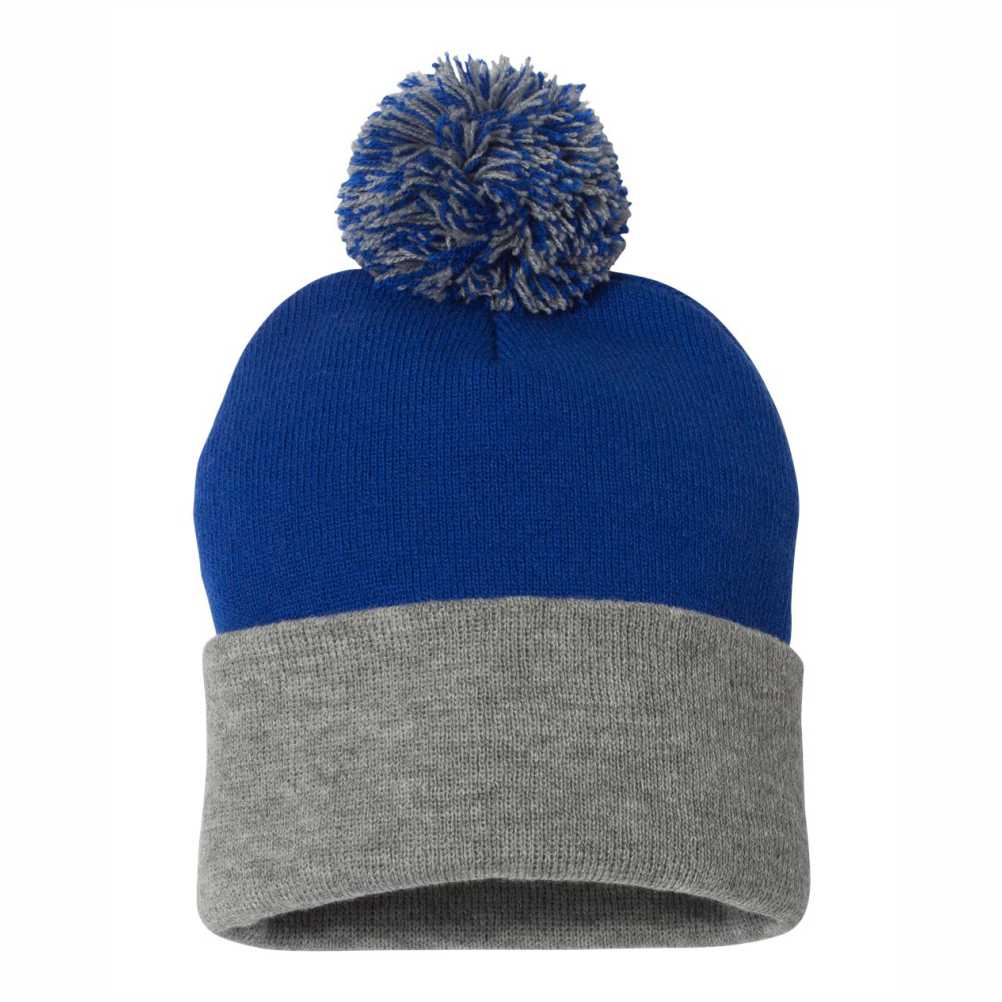 Sportsman 12" Pom-Pom Cuffed Beanie - SP15 - Image 24